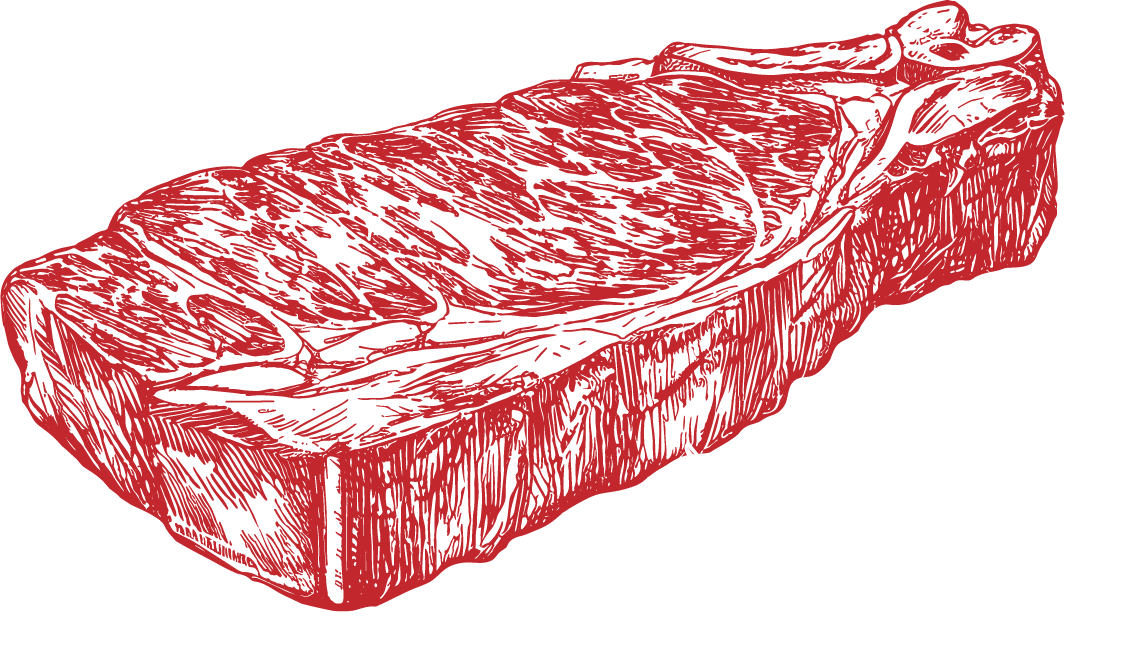 Corte de carne cruda premium con romero fresco